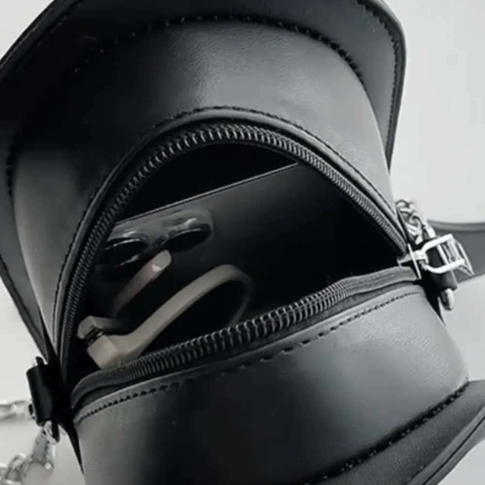 Cowgirl Boot Crossbody Bag BLACK👢 - Picture 6 of 17